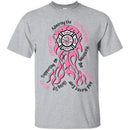 Firefighter Breast Cancer Awareness Pink Ribbon Gift Female Tee Shirt CustomCat