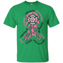 Firefighter Breast Cancer Awareness Pink Ribbon Gift Female Tee Shirt CustomCat