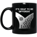 Firefighter Coffee Mug It's Okay To Be Different Fire Dept 11oz - 15oz Black Mug CustomCat
