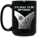Firefighter Coffee Mug It's Okay To Be Different Fire Dept 11oz - 15oz Black Mug CustomCat