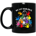Firefighter Coffee Mug We Got Your Back 11oz - 15oz Black Mug CustomCat