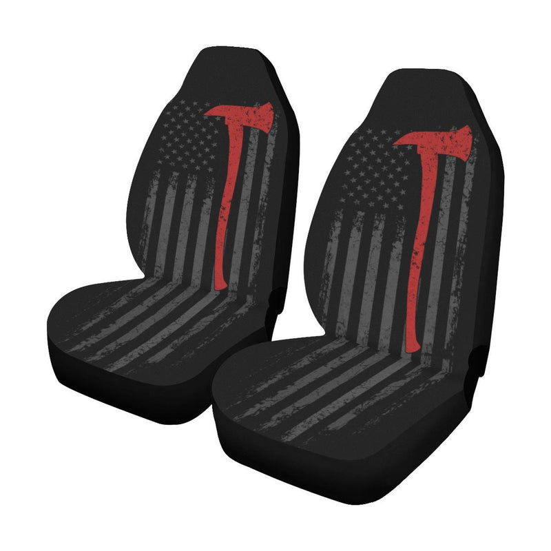 Firefighter Flag American Car Seat Covers (Set of 2)