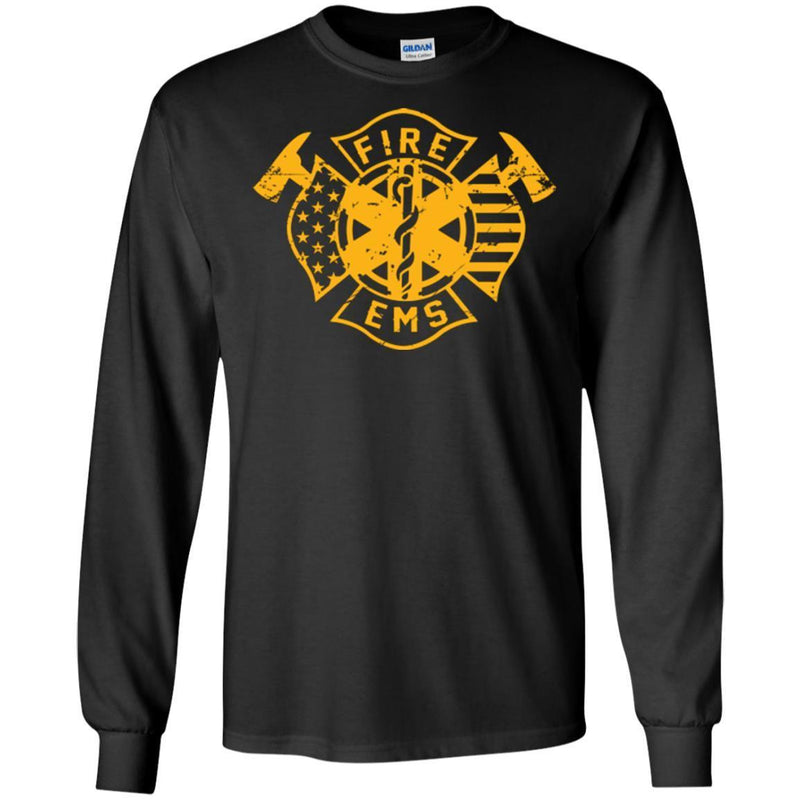 Firefighter T-Shirt Fire & Ems Casual Pant & Duty Apparel Tee Shirt CustomCat