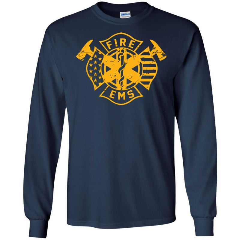 Firefighter T-Shirt Fire & Ems Casual Pant & Duty Apparel Tee Shirt CustomCat