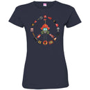 Firefighter T-Shirt Peace Fire Helmet Firefighter Tools Axes Shovels Caution Gift Tee Shirt CustomCat