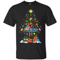 Fishing T-Shirt Funny Fishing Christmas Tree Shirt for Fishermen Gift Tee Shirt CustomCat