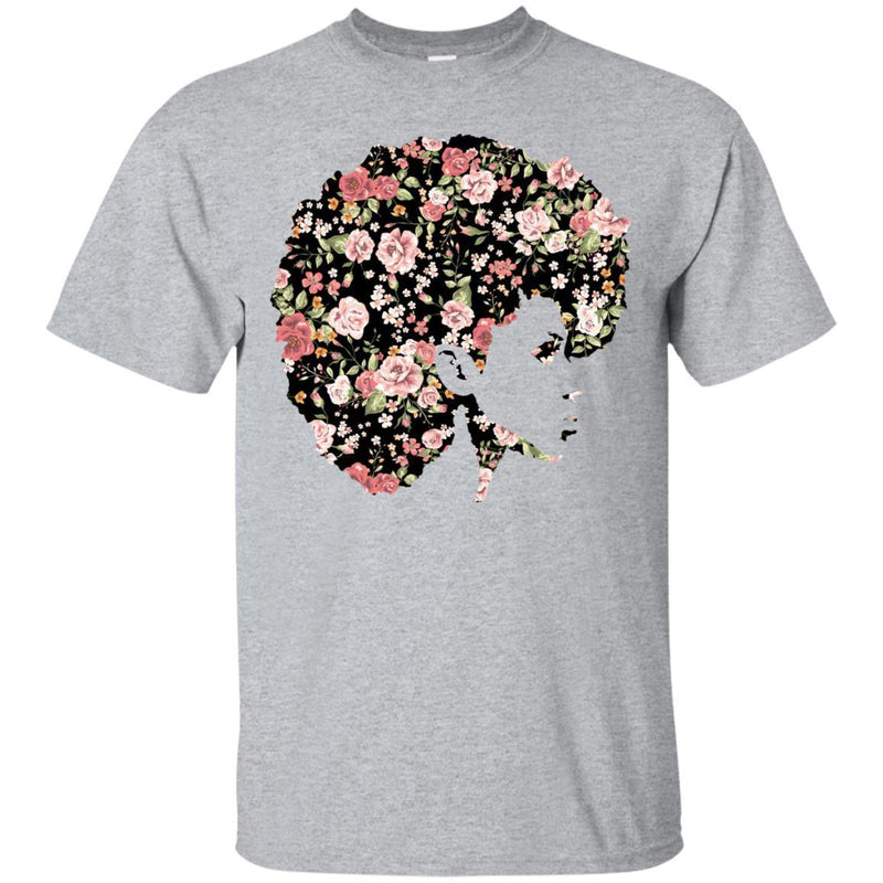 Flower Girl Melanin Girl T-shirts CustomCat