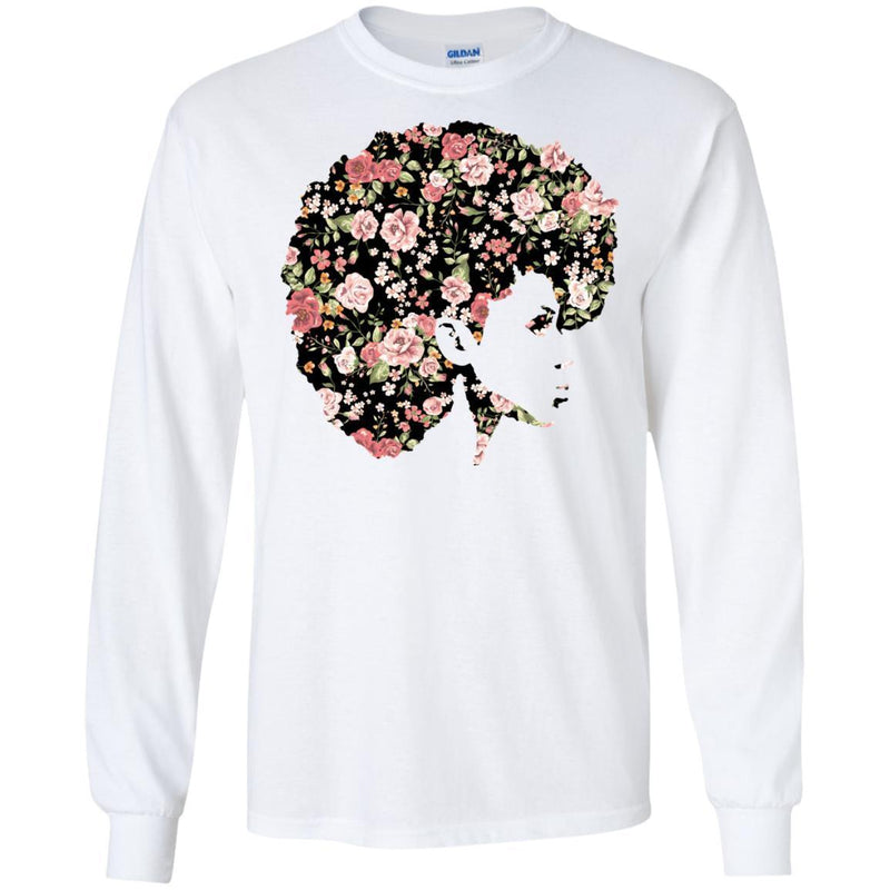 Flower Girl Melanin Girl T-shirts CustomCat