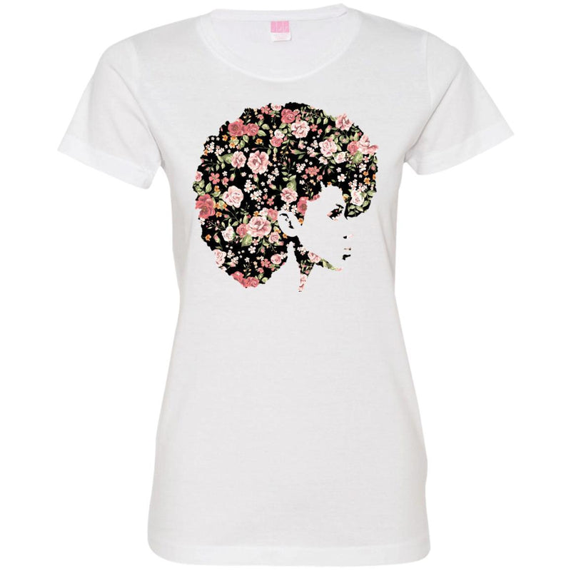 Flower Girl Melanin Girl T-shirts CustomCat