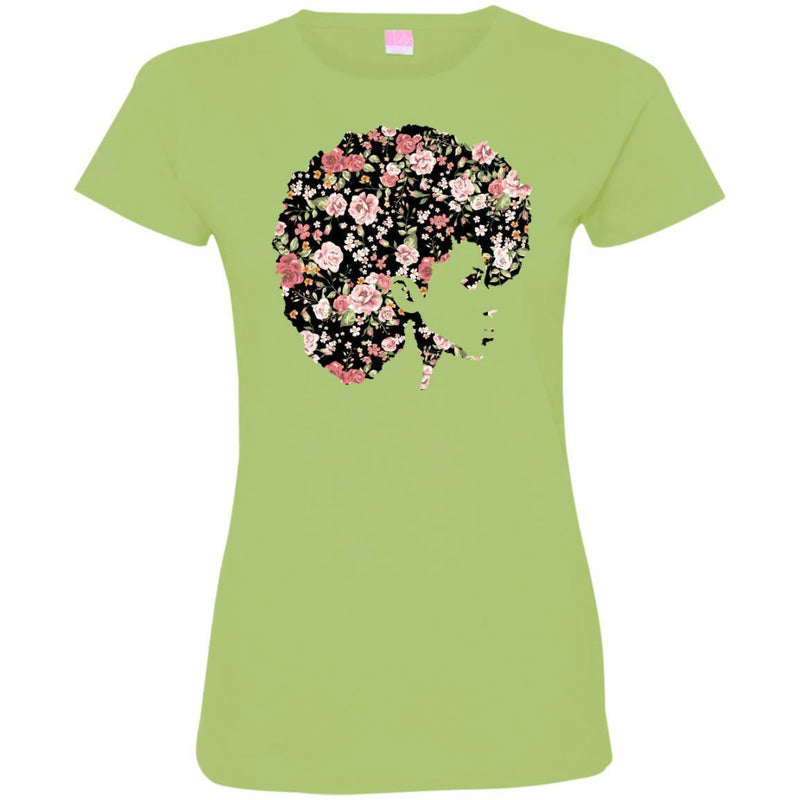 Flower Girl Melanin Girl T-shirts CustomCat