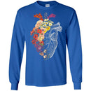 Flower Lovers T-Shirt Funny Flower Heart Shirt Cardiac Parts of Heart Gitf Tee Shirt CustomCat