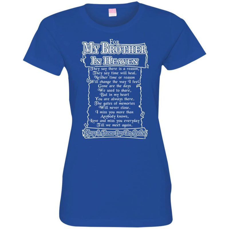 For My Brother In Heaven Amazing T-shirts CustomCat