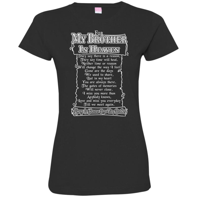 For My Brother In Heaven Amazing T-shirts CustomCat