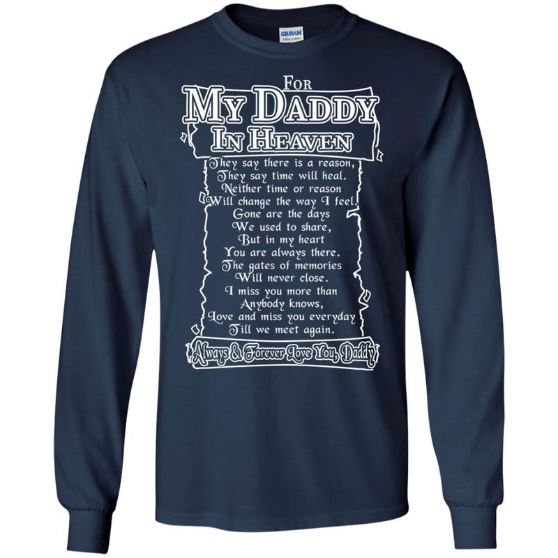 For My Daddy In Heaven T-shirts CustomCat