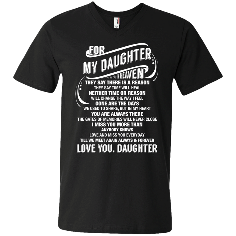 For My Daughter In Heaven T-shirt CustomCat