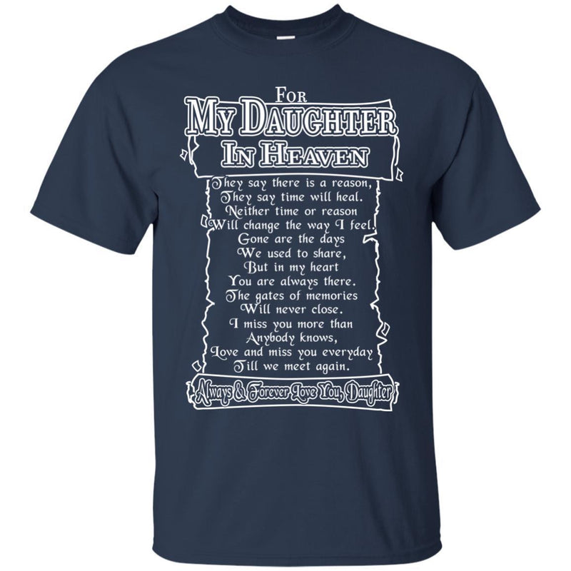 For My Daughter In Heaven T-shirts CustomCat