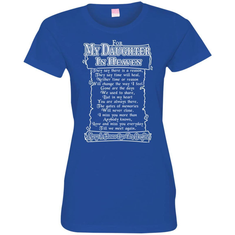 For My Daughter In Heaven T-shirts CustomCat