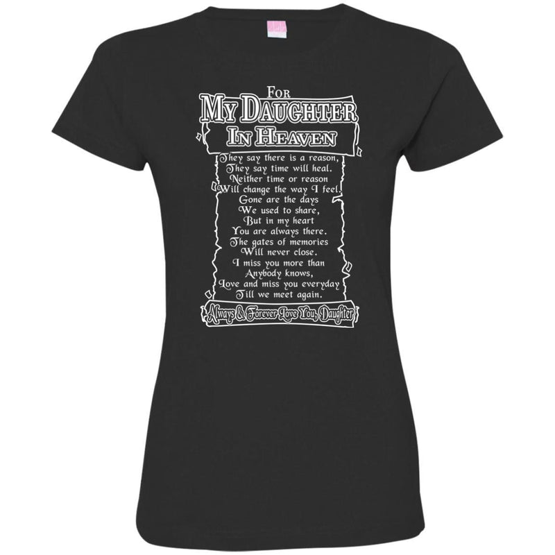 For My Daughter In Heaven T-shirts CustomCat