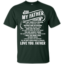 For My Father In Heaven Father's Day T-shirt CustomCat