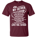 For My Father In Heaven Father's Day T-shirt CustomCat