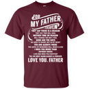 For My Father In Heaven Father's Day T-shirt CustomCat