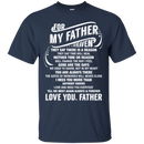 For My Father In Heaven Father's Day T-shirt CustomCat