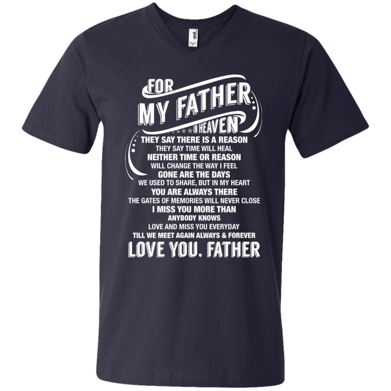 For My Father In Heaven Father's Day T-shirt CustomCat