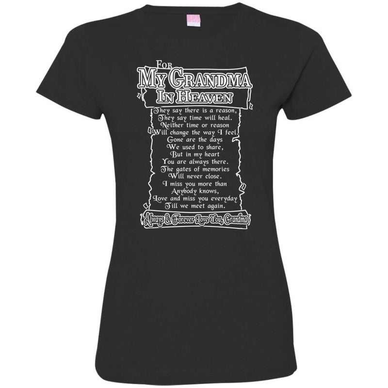 For My Grandma In Heaven T-shirts CustomCat