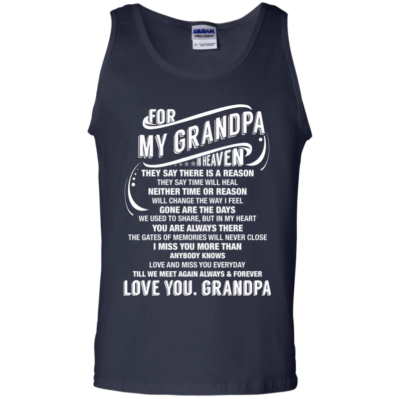For My Grandpa in Heaven T-shirt for Angel Papa In Heaven CustomCat