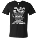 For My Grandpa in Heaven T-shirt for Angel Papa In Heaven CustomCat