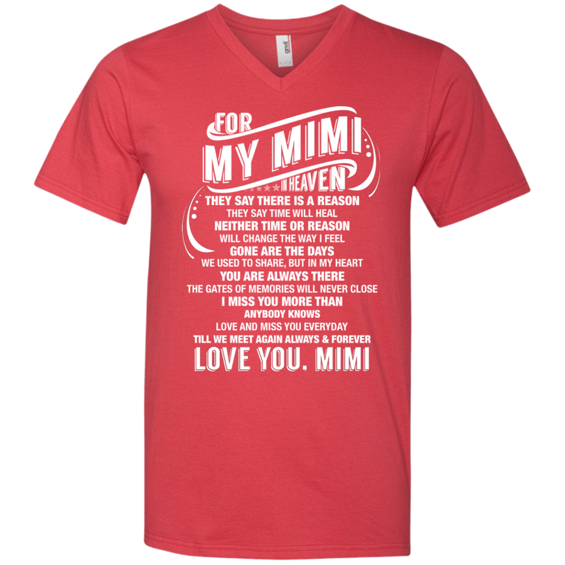 For My Mimi In Heaven T-shirts CustomCat