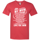 For My Mum In Heaven T-shirts CustomCat