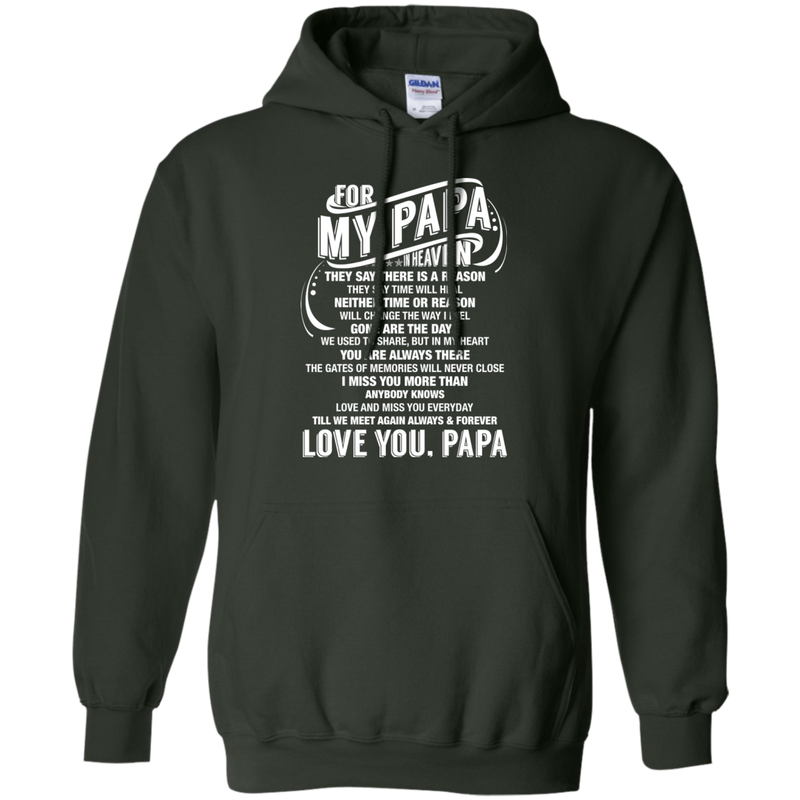 For My Papa In Heaven T-shirt CustomCat
