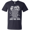 For My Papa In Heaven T-shirt CustomCat