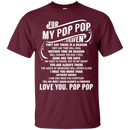 For My Pop Pop In Heaven T-shirt CustomCat