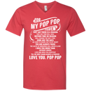 For My Pop Pop In Heaven T-shirt CustomCat