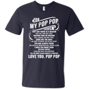 For My Pop Pop In Heaven T-shirt CustomCat