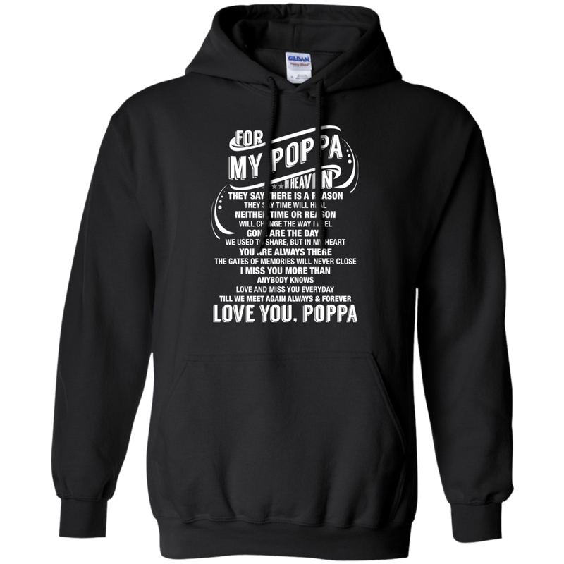 For My Poppa In heaven T-shirts CustomCat