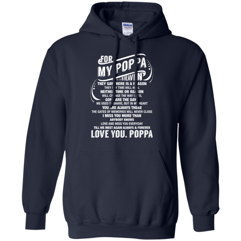 For My Poppa In heaven T-shirts CustomCat