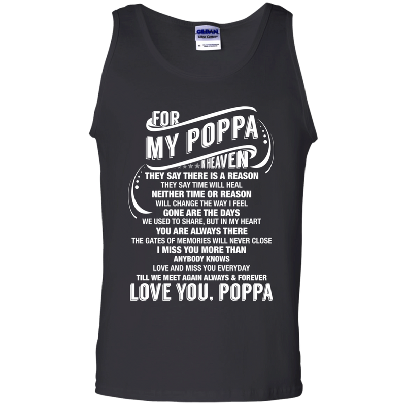 For My Poppa In heaven T-shirts CustomCat