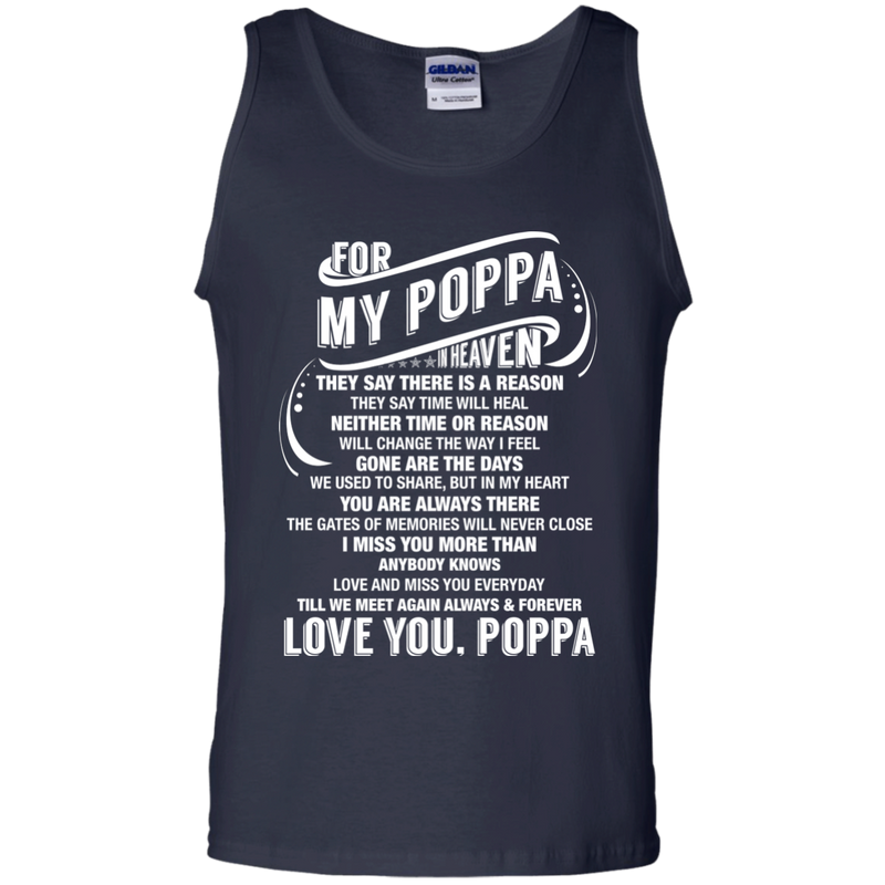 For My Poppa In heaven T-shirts CustomCat