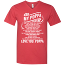 For My Poppa In heaven T-shirts CustomCat