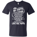 For My Poppa In heaven T-shirts CustomCat