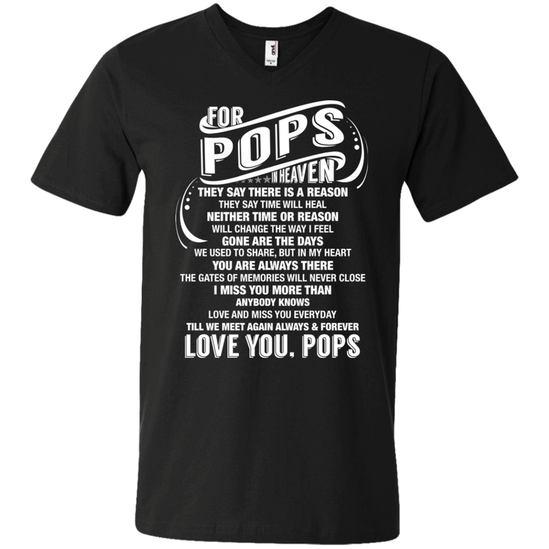 For My Pops In Heaven T-shirts CustomCat