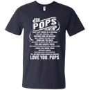 For My Pops In Heaven T-shirts CustomCat