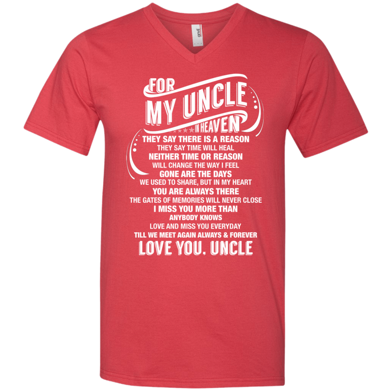 For My Uncle In Heaven T-shirts CustomCat