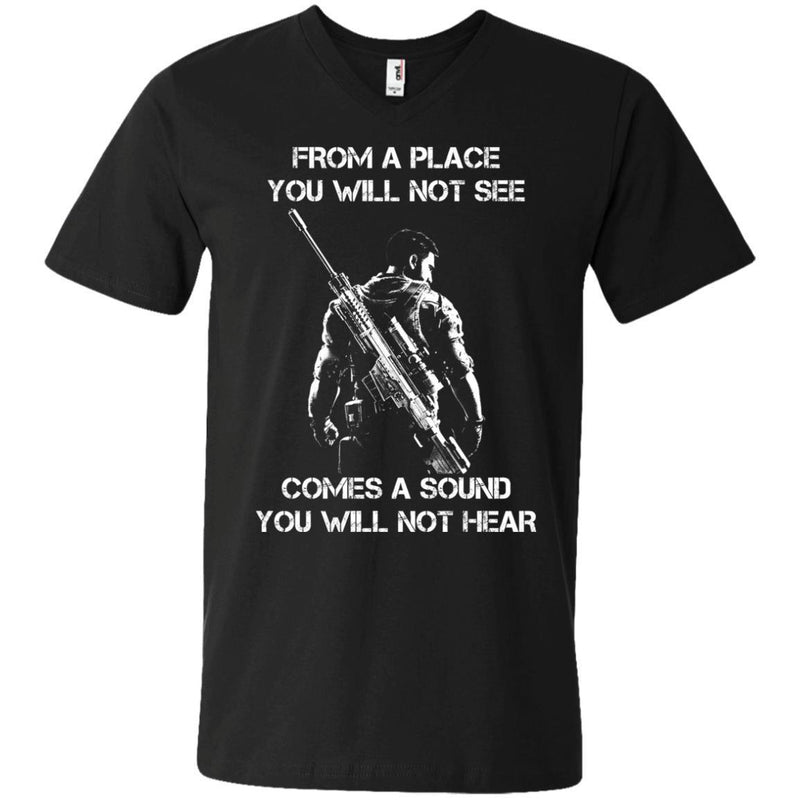 From A Place You Will Not See Veterans T-shirts & Hoodie for Veteran's Day CustomCat