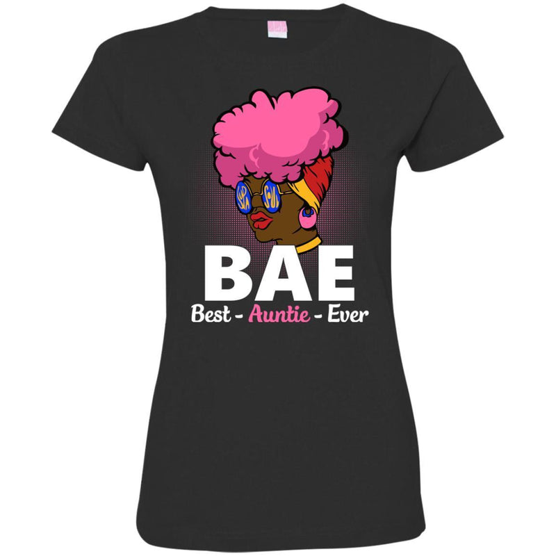 Funny BAE Best Auntie Ever T-shirt for Black Aunities CustomCat