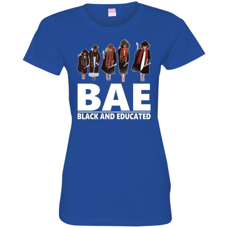 Funny BAE Black And Educated T-shirts for Black Queens Melanin Girls CustomCat