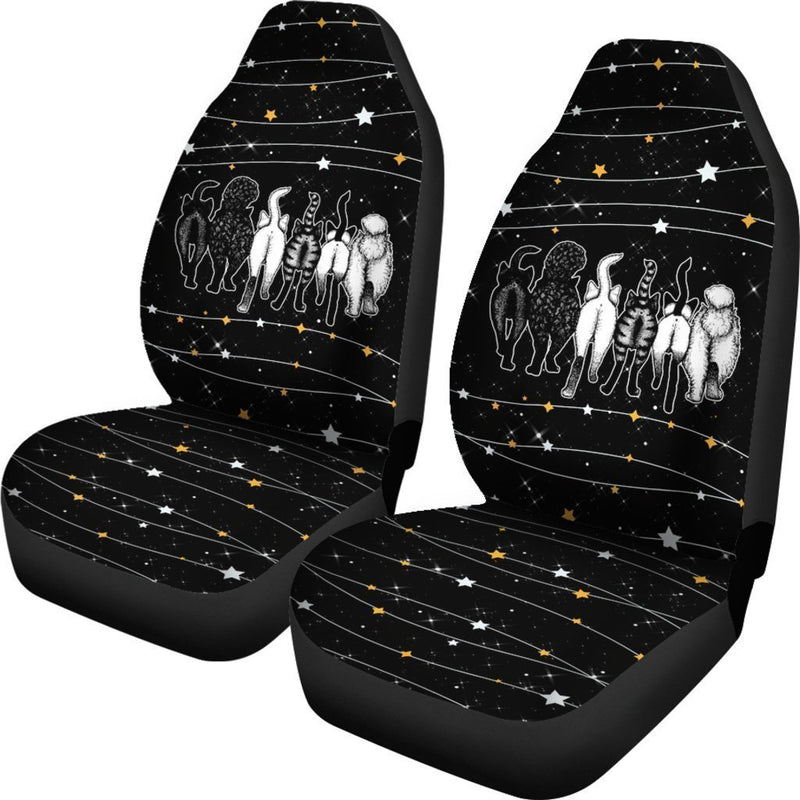 Funny Cat Butt Car Seat Covers (Set Of 2)